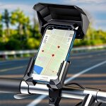 Support t�l�phone v�lo / moto / scooteranti - vibration avec pare - soleil compatible avec les smartphones ...