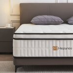 Hiepunos matelas 90x190 cm �paisseur 26cm matelas � ressorts ensach�s m�moire de forme 7 zones de confort ...