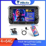 Hikity 4 + 64g 8 c?urs android 15 autoradio 7pour vw golf polo caddy tiguan touran carplay / android ...