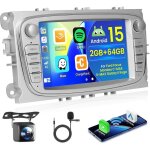 Hikity autoradio android 2 din pour ford focus ii / mondeo / s - max / c - max / galaxy / kuga - 7[2 ...