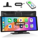 Hikity cran auto 10. 26 universal carplay / android auto sans fil gps bluetooth ota camra