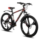 Hiland vtt adulte 26 pouces 3 rayons 18 vitesses pour hommes et femmes avec double frein  disque cadre ...