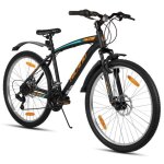 Hiland vtt homme - 27. 5pouces 18 vitesses cadre en acier  haute teneur en carbone freins  disque fourche ...