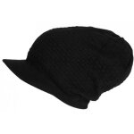 - hip hop honour - bonnet casquette rasta noir en laine design streetwear broadkift - noir