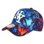 - hip hop honour - casquette ny bleue et orange palmiers print tropical bora baseball - bleu