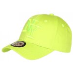 - hip hop honour - casquette ny jaune fluo coton tendance visiere baseball stazky - jaune