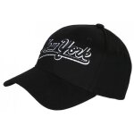 - hip hop honour - casquette ny noire et blanche r�tro classe en coton bronxa baseball - noir