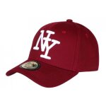 - hip hop honour - casquette ny rouge bordeaux en coton classe visiere baseball stazky - rouge - hip hop honour - casquette ny rouge bordeaux en coton classe visiere baseball stazky - rouge