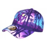 - hip hop honour - casquette ny violette bleue tropicale palmiers copaka baseball - violet - hip hop honour - casquette ny violette bleue tropicale palmiers copaka baseball - violet