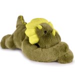 Peluche - histoire dours - dinosaure vert - 40 cm - lest�e - pour b�b�