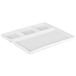 Hit assiette de service en porcelaine fendue 26 x 20 cm ht - 23471987