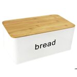 Hit corbeille  pain avec couvercle en bambou blanc ht - 22172386