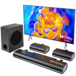 Hiwill a51 barre de son tv 5. 1 dolby - 380w avec caisson 525 2 enceintes surround - noir