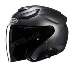 Hjc casque jet f31 mat avec visière semi - teintée Hjc casque jet f31 mat avec visière semi - teintée