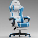 Hlonone chaise gaming massante sige de bureau rglable chaise gamer avec coussin lombaire massant et ...