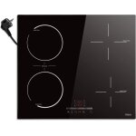 Hobsir plaque  induction - 4 feux avec fiche - l59 x p52 cm - encastrable - zone combine touch control ...
