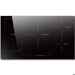 Hobsir plaque induction 5 feux l90 x p52 cm - 7200w table de cuisson induction encastrable commande tactile ...