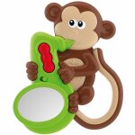 Hochet musical - chicco - singe - stimule la sensibilit musicale - miroir