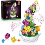 Hogokids bo�te � musique jouet musical avec fleurs artificielles � construire et led - d�coration et ...