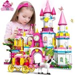 Hogokids chteau de princesse 998 pcs ensemble de construction 5 en 1 grand jouet de construction cadeau ...