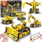 Hogokids robot t�l�command� 5 en 1 rc voiture ding�nierie contr�le par t�l�commande ou app jouets de ...