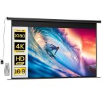 Homcom - Écran de projection - plastique - 297x8x183cm - noir Homcom - Écran de projection - plastique - 297x8x183cm - noir