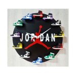 Home 30cm aj1 - 12 horloge murale cadran horloge pour la maison salon chambre bureau caf bar decor jordan ...