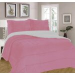 Home deco - couette polaire edredon 220x240 cm + 2 taies doreiller 50x70 cm - 600 gr / m² - rose Home deco - couette polaire edredon 220x240 cm + 2 taies doreiller 50x70 cm - 600 gr / m² - rose