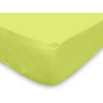 Home deco - drap housse 200 x 200 cm 100 % coton 57 fils / cm2