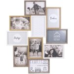Pêle - mêle en bois 10 photos - l 47 x p 28 x h 56 cm - blanc beige et marron Pêle - mêle en bois 10 photos - l 47 x p 28 x h 56 cm - blanc beige et marron