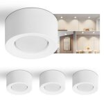 Homefire 4 pi�ces spot rond en saillie blanc : luminaire en saillie gx53 spots de plafond spots plats ...
