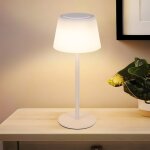 Homefire lampe de chevet sans fil � led tactile et � intensit� variable rechargeable par usb blanche ...