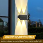 Homefire lampes solaires pour mur extrieur - 2 appliques solaires murales extrieures lumire extrieure ...