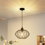 Homefire lampe � suspension lampe � suspension noire industrielle - lampe � suspension m�tal vintage ...