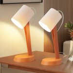 Homefire lampe de table salon lampe de chevet avec c�ble lampe de table lot de 2 petites lampes orange ...