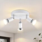 Homefire plafonnier led gu10 - 3 spots de plafond ronde moderne spots de plafond 350� pour cuisines couloir ...