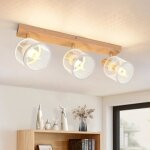Homefire spot de plafond 3 lampes plafonnier bois - plafonnier spot de plafond vintage spot led orientable ...