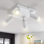 Homefire spot de plafond blanc 4 ampoules cuisine plafonnier moderne spot gu10 spots pivotant plafonnier ... Homefire spot de plafond blanc 4 ampoules cuisine plafonnier moderne spot gu10 spots pivotant plafonnier ...