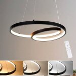 Homefire suspension led aluminium noir 40cm diam. 150cm dimmable design lampe de table � manger moderne ...