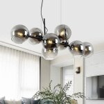 Homefire suspension verre diam. 105cm e27 8 flammes lampe suspendue salon chambre salle à manger boule ... Homefire suspension verre diam. 105cm e27 8 flammes lampe suspendue salon chambre salle à manger boule ...