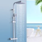 Homelody colonne de douche thermostatique ensemble de douche chrom systme de douche robinetterie en ...