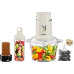 Homelux robot de cuisine 4 en 1 - avec hachoir mixeur moulin  ail bol en verre de 2 l et gobelet  jus ...