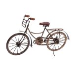 Homestyling dcoration sur pied bicycle 47 cm noir avec panier ko - a78100010kosi