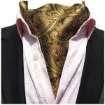 Hommes paisley cravate foulard soie de lier echarpe monsieur ascot scarf[203]