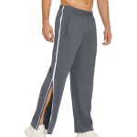 Hommes pantalon survtement jogging avec fermeture clair latrale mode training pantalon post - chirurgie ...