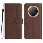 Pour honor x9c 5g / honor magic7 lite housse portable protection �tui en cuir avec fente pour carte lani�re ...