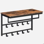 Hoobro porte - manteaux mural tagre de rangement tagre murale avec 10 crochets vestiaire tagre ...