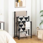 Hoobro porte - serviettes range - serviettes avec 3 barres support salle de bain tagre de rangement ...