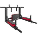Hop - sport barre de tractions murale hs - 1007k en acier dip station avec poignes antidrapantes barres ...
