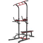 Hop - sport chaise romaine hs - 2015k avec station de dips barre de traction banc de musculation et support ...